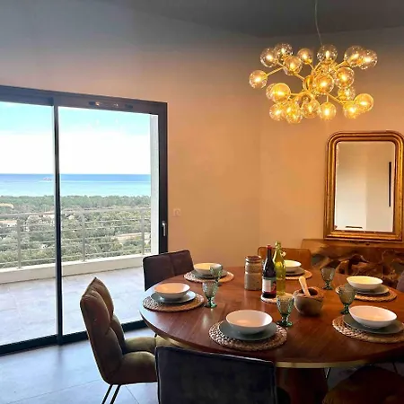 Pinarello Vue Panoramique Piscine Privée Chauffée, à 900m Villa