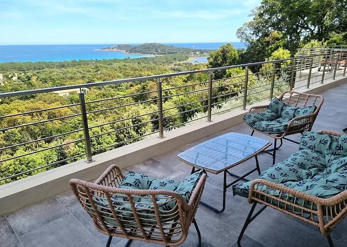 Pinarello Vue Panoramique Piscine Privee Chauffee, A 900m Zonza